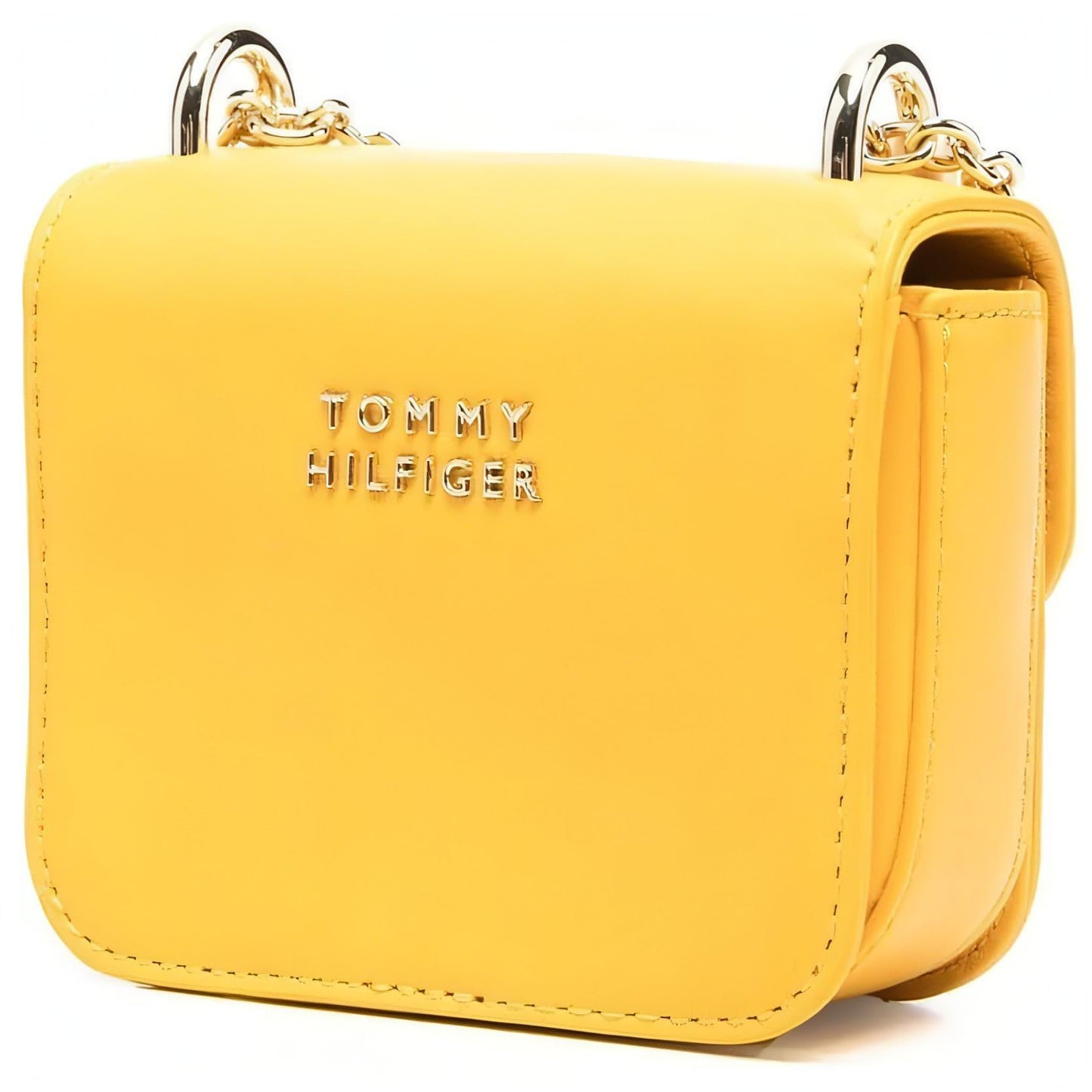 TOMMY HILFIGER moteriška geltona rankinė per petį MICRO TURNLOCK