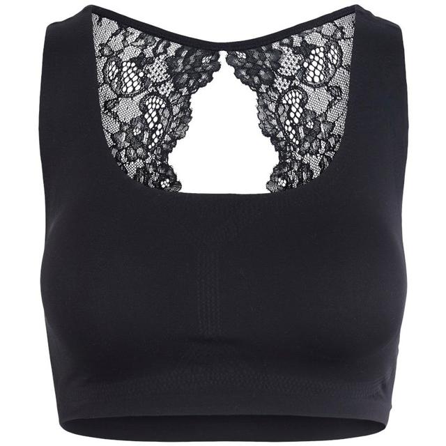 Liemenėlė moterims, Juoda, PCSEMILLA LACE TOP