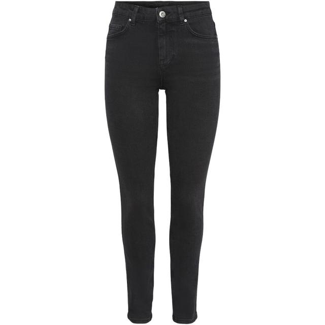 Slim džinsai moterims, Pilka, PCNUNNA MW SLIM DG N