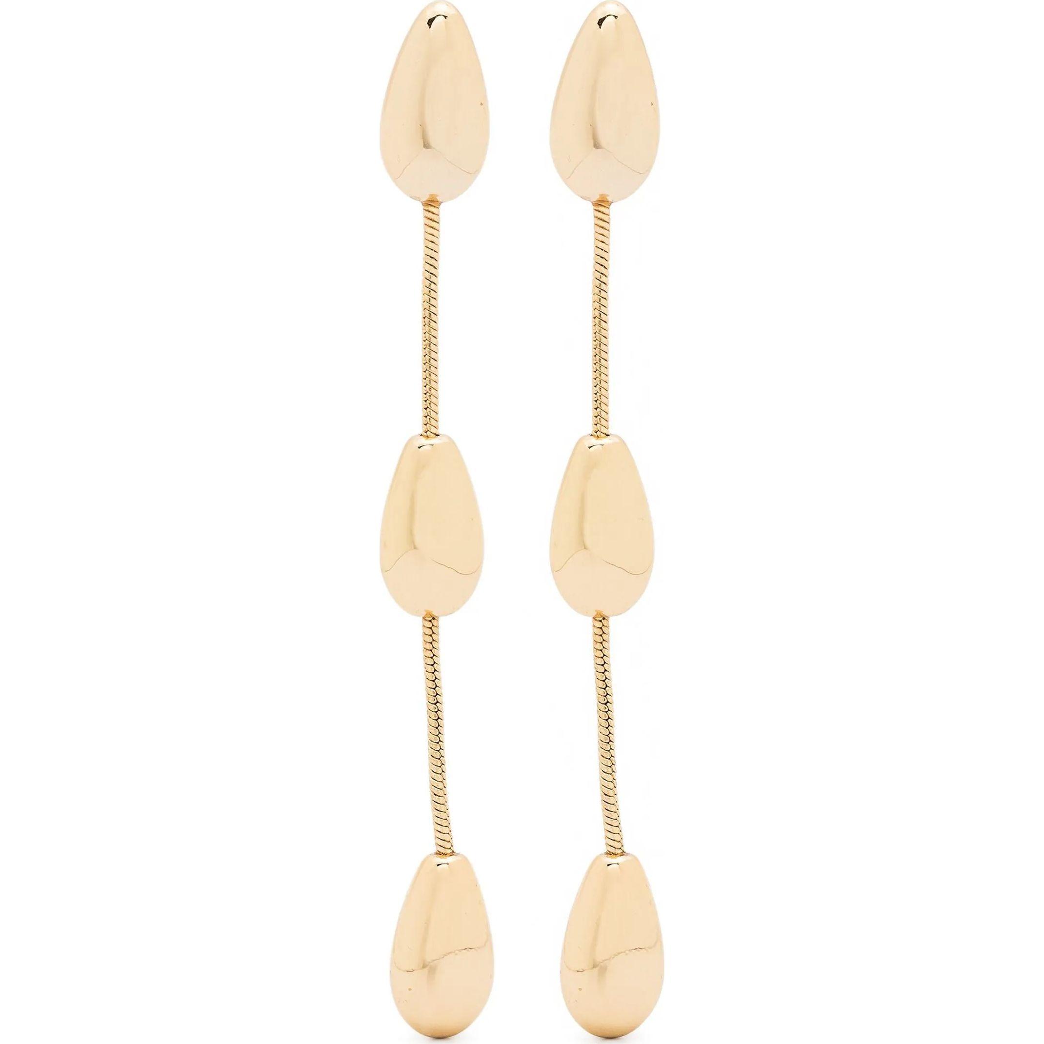 RALPH LAUREN 23 Auskarai moterims, Auksinė, Pe pear linear