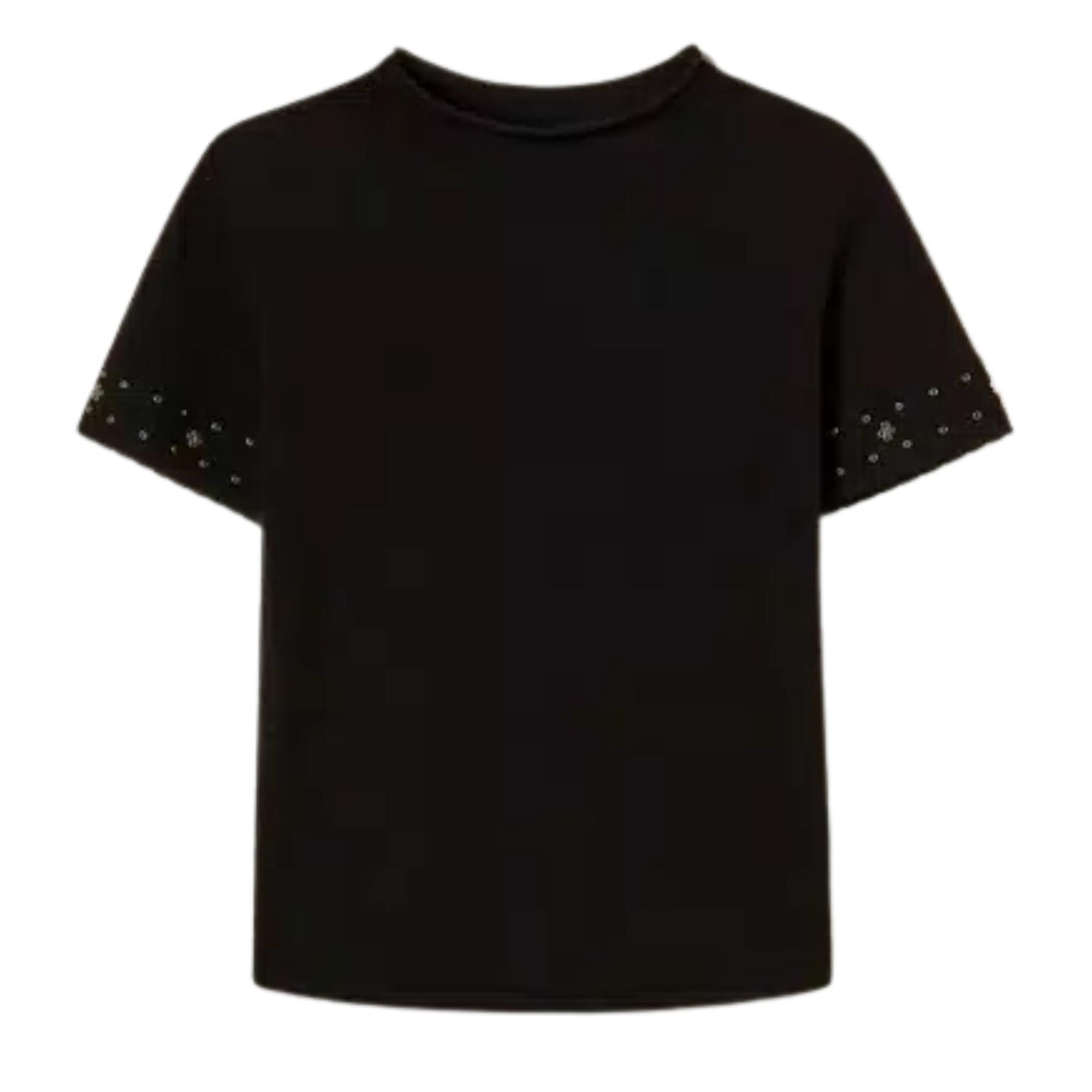 Marškinėliai trump. rankovėmis moterims, Juoda, Tshirts sh