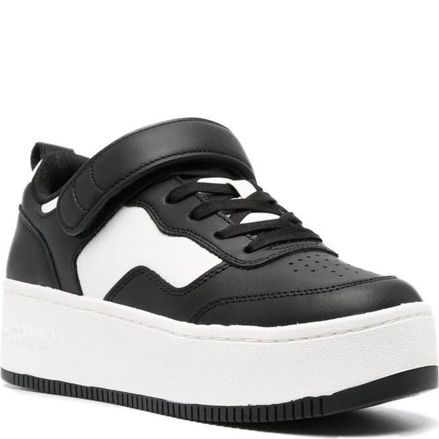 Sportiniai bateliai moterims, Juoda, Velcro flatform sport shoe