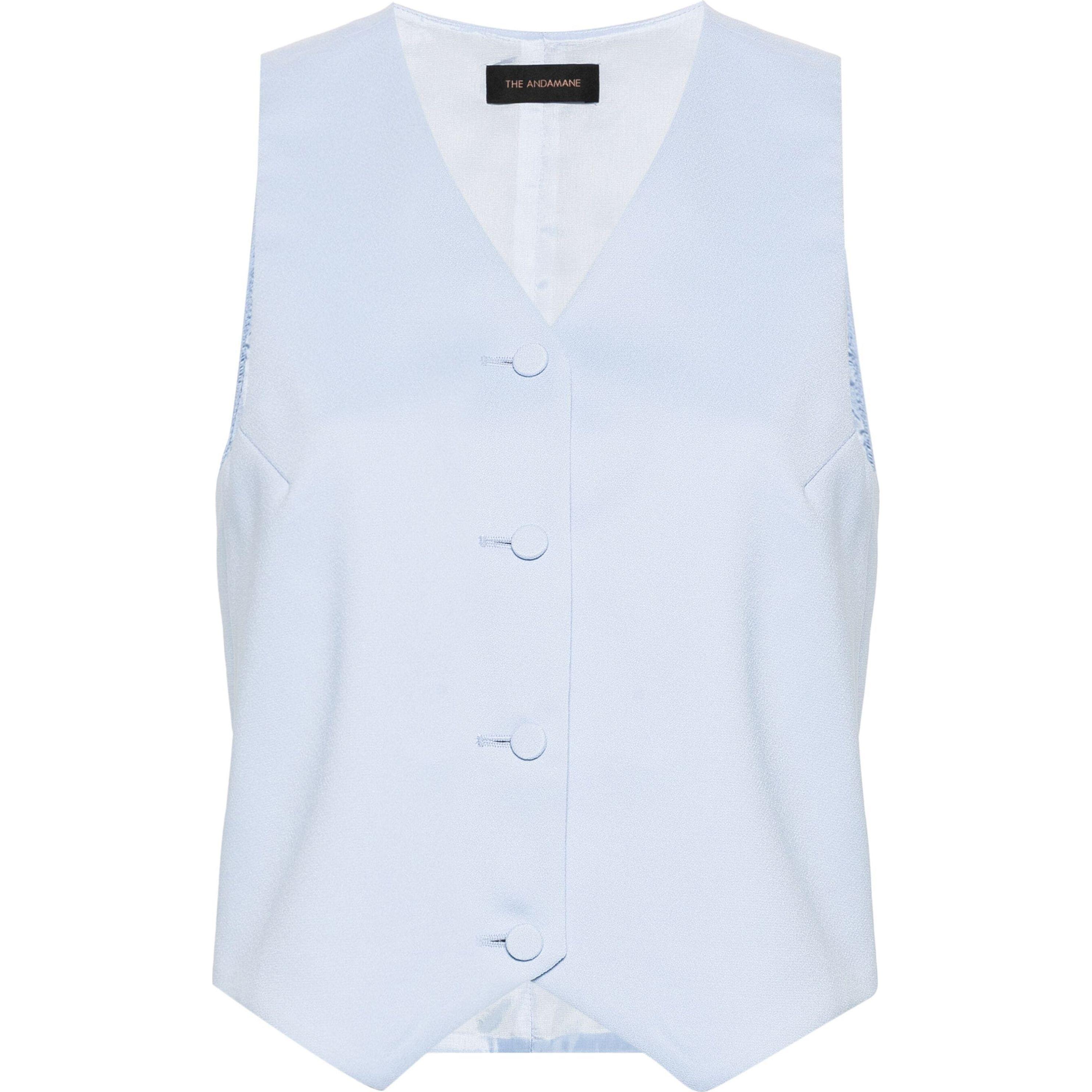 Marškiniai be rankovių moterims, Mėlyna, Pauline vest