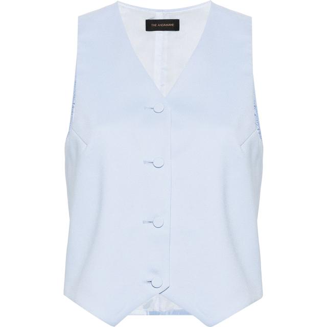 Marškiniai be rankovių moterims, Mėlyna, Pauline vest