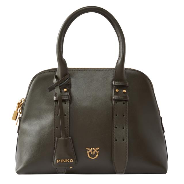 Pirkinių krepšys moterims, Ruda, Bowling bag medium