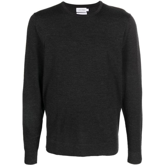 Megztinis vyrams, Juoda, Superior crew neck sweater