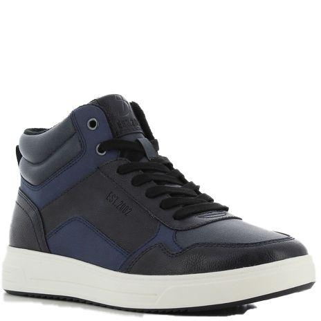 Laisvalaikio bateliai vyrams, Mėlyna, Men casual high sneakers