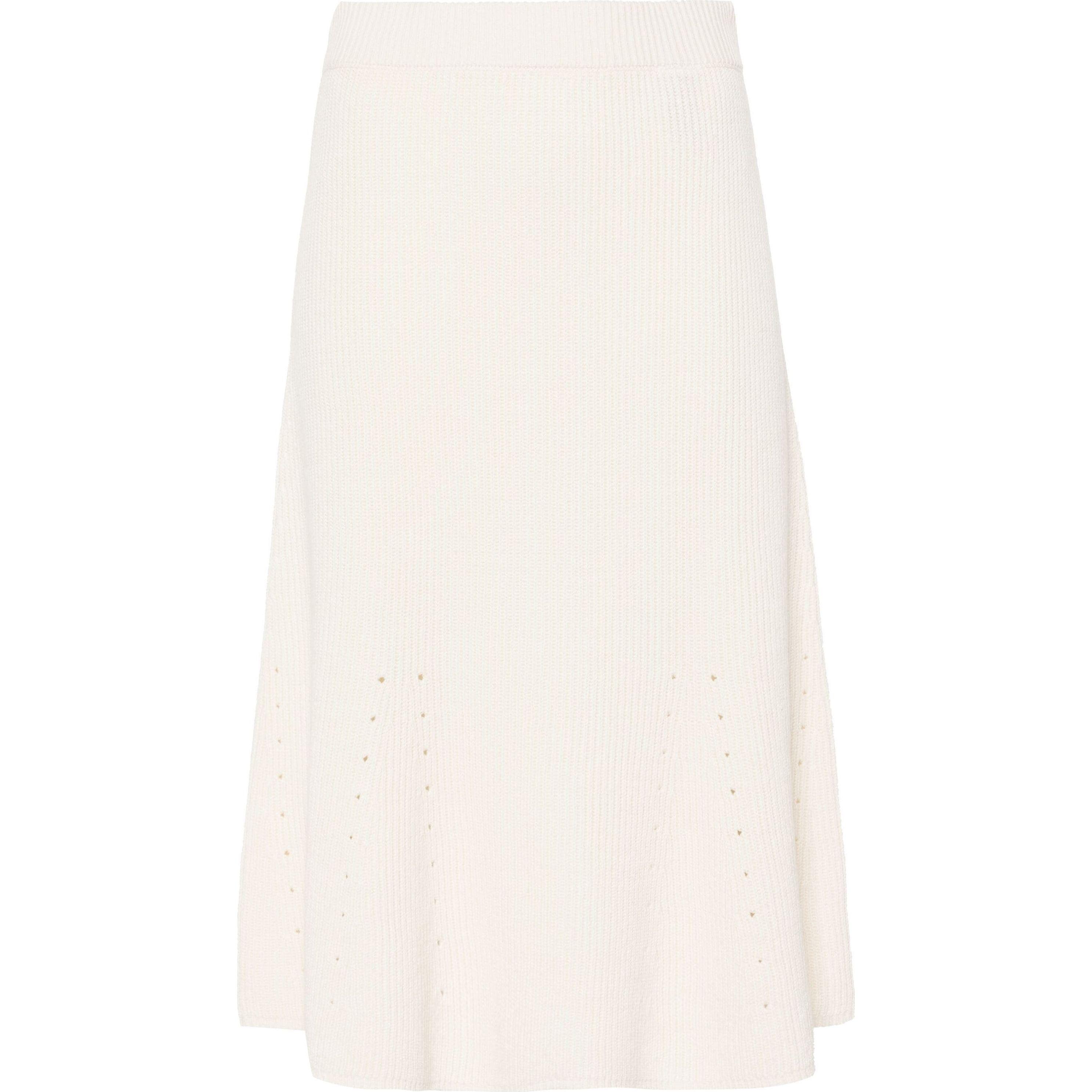 Midi sijonas moterims, Balta, Skirt linen blend