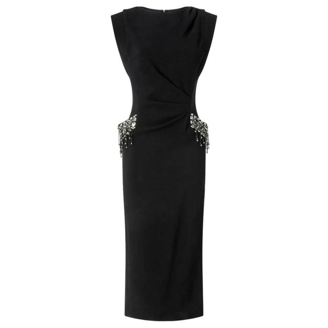 Maxi suknelė moterims, Juoda, Freccette dress