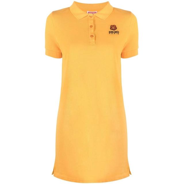 Midi suknelė moterims, Oranžinė, Crest logo polo dress
