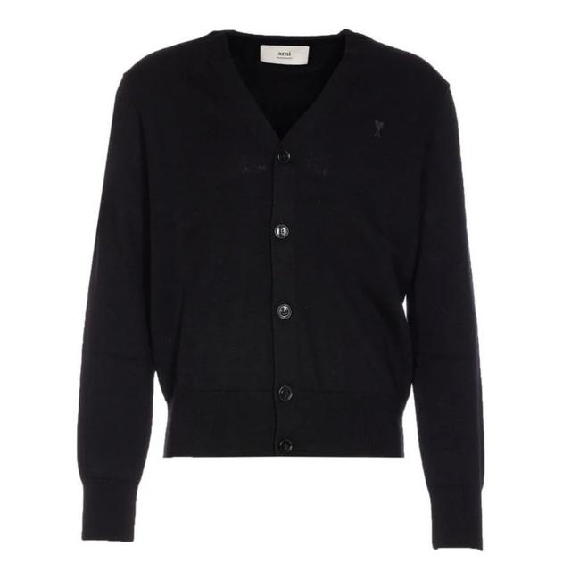 Kardiganas vyrams, Juoda, Cardigan with contrasted