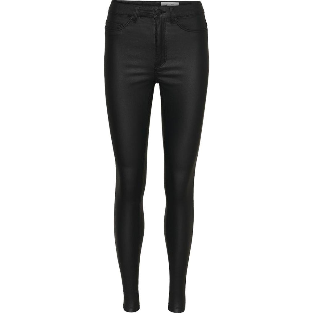 Slim džinsai moterims, Juoda, NMCALLIE HW SKINNY C