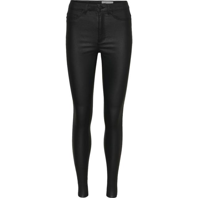 Slim džinsai moterims, Juoda, NMCALLIE HW SKINNY C