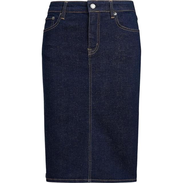Midi sijonas moterims, Mėlyna, Daniela denim skirt