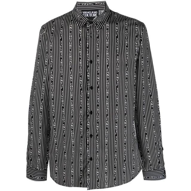 Marškiniai ilgomis rankovėmis vyrams, Juoda, S print shirts