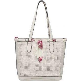 Pirkinių krepšys moterims, Balta, Jasmin tote bag