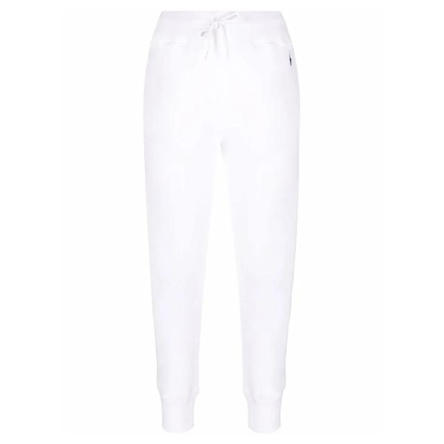 Sportinės kelnės moterims, Balta, Sweatpant ankle pant