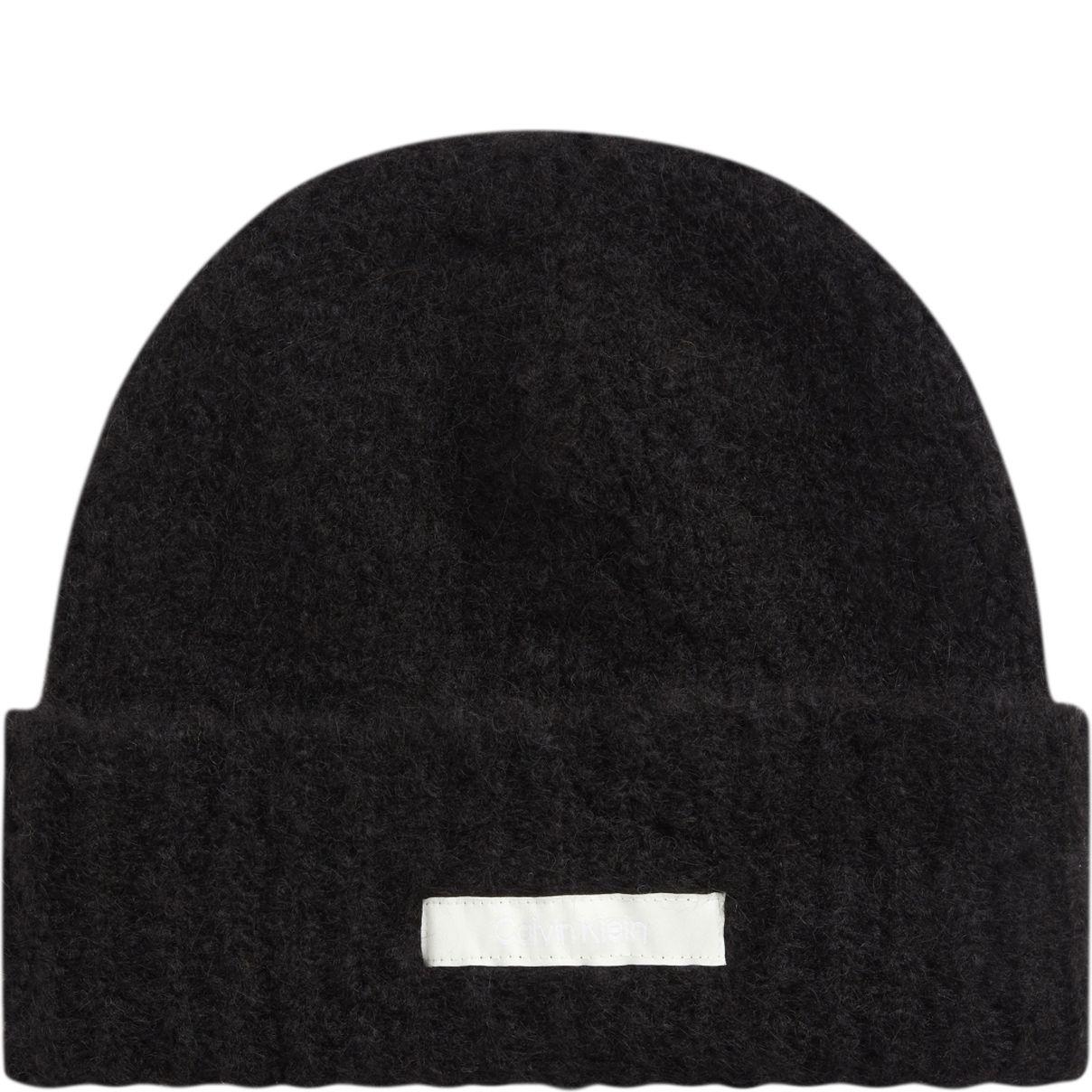 Kepurė moterims, Juoda, Satin label  beanie