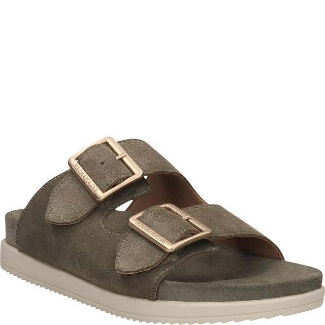 Šlepetės moterims, Žalia, Slippers, Salamander