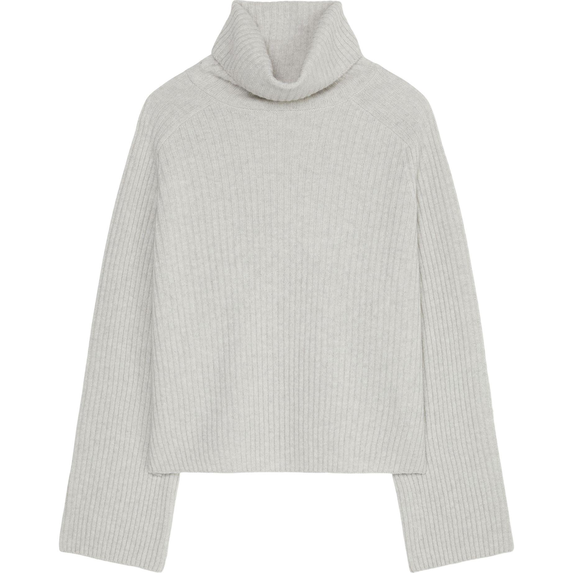 Megztinis su kaklu moterims, Pilka, Turtleneck 410621160585