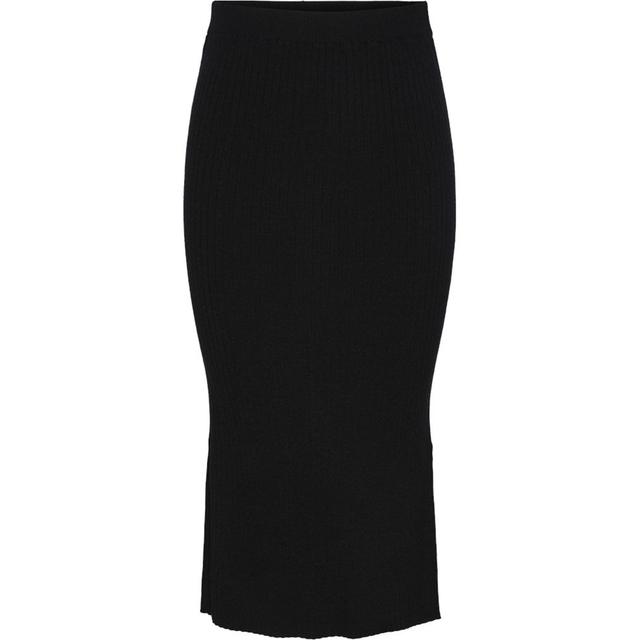 Maxi sijonas moterims, Juoda, Crista midi knit skirt