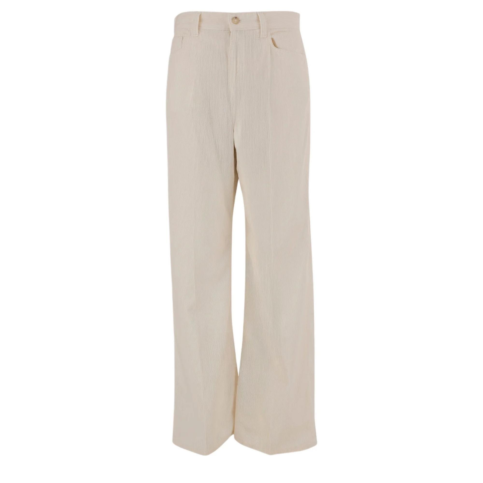 Kelnės moterims, Balta, Wide leg pants