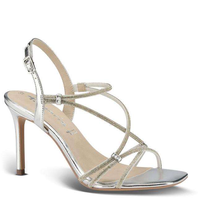 Basutės moterims, Sidabrinė, Sandals