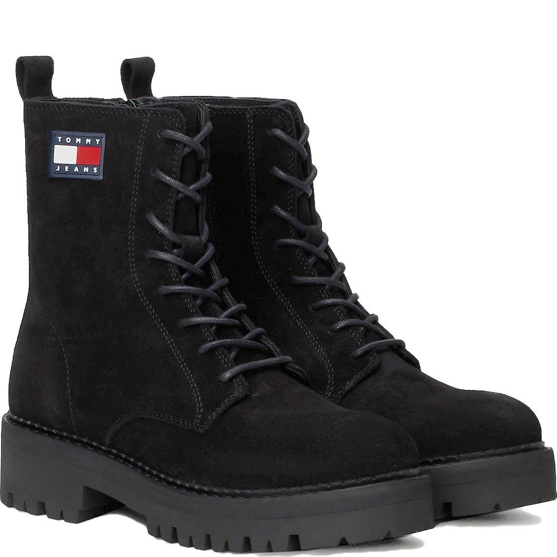 Aulinukai moterims, Juoda, Urban lace up booties