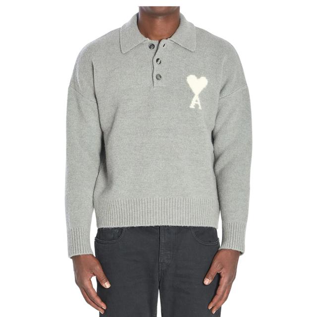 Megztinis, Pilka, Ami de coeur polo sweater
