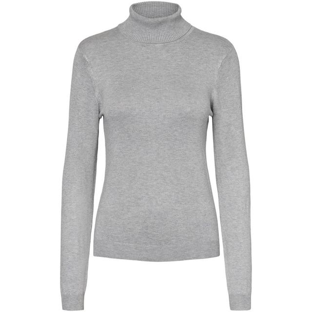Megztinis moterims, Pilka, VMGLORY LS ROLLNECK