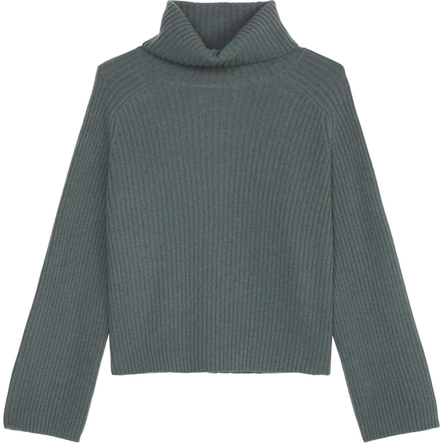Megztinis su kaklu moterims, Žalia, Turtleneck M10621160585