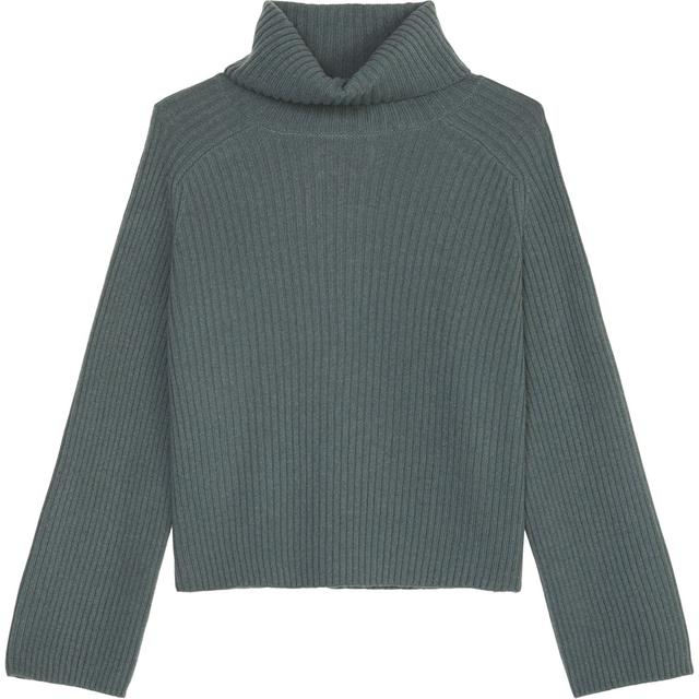Megztinis su kaklu moterims, Žalia, Turtleneck M10621160585
