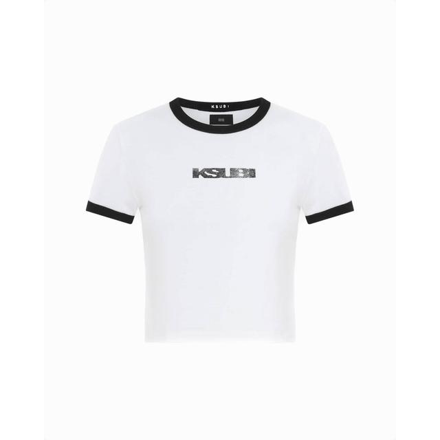 Marškinėliai trump. rankovėmis moterims, Balta, Sott baby tee white