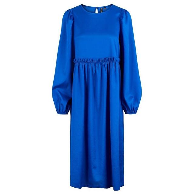 Midi suknelė moterims, Mėlyna, PCDYNE LS MIDI DRESS