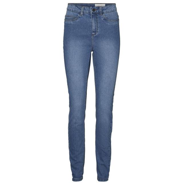 Tiesūs džinsai moterims, Mėlyna, NMGAGA MID-HIGH SKINN