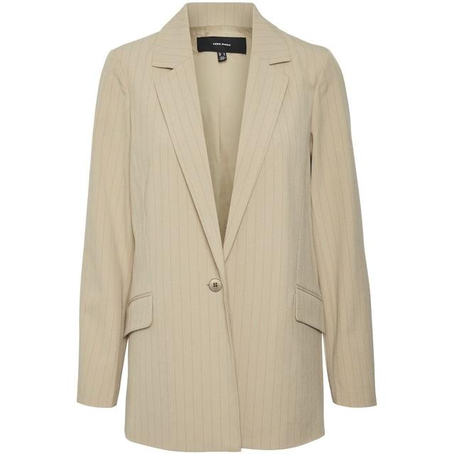 Švarkas moterims, Smėlio, VMLISTAKIA LS PINSTRI