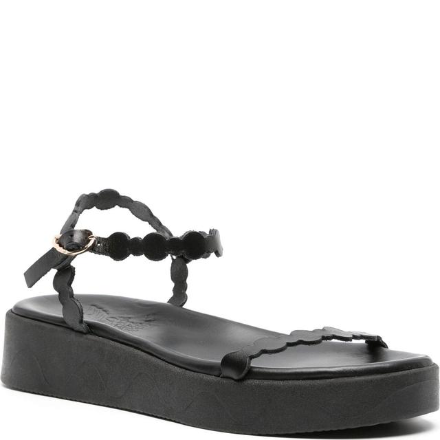 Basutės moterims, Juoda, Toxo vachetta sandals