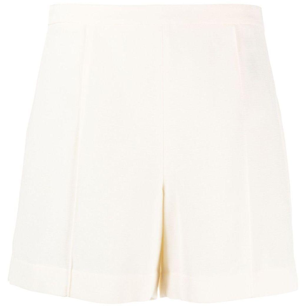 Šortai moterims, Balta, High waist tailored short