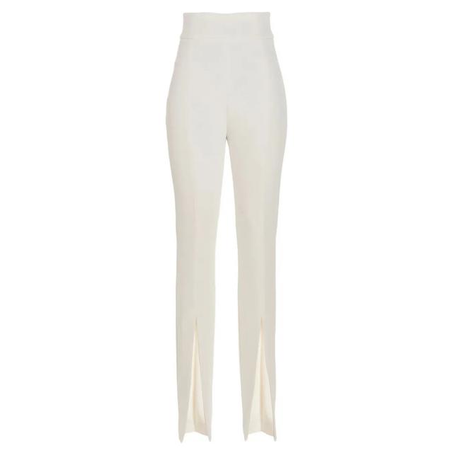 Laisvalaikio kelnės moterims, Balta, Zannone crepe strech trousers