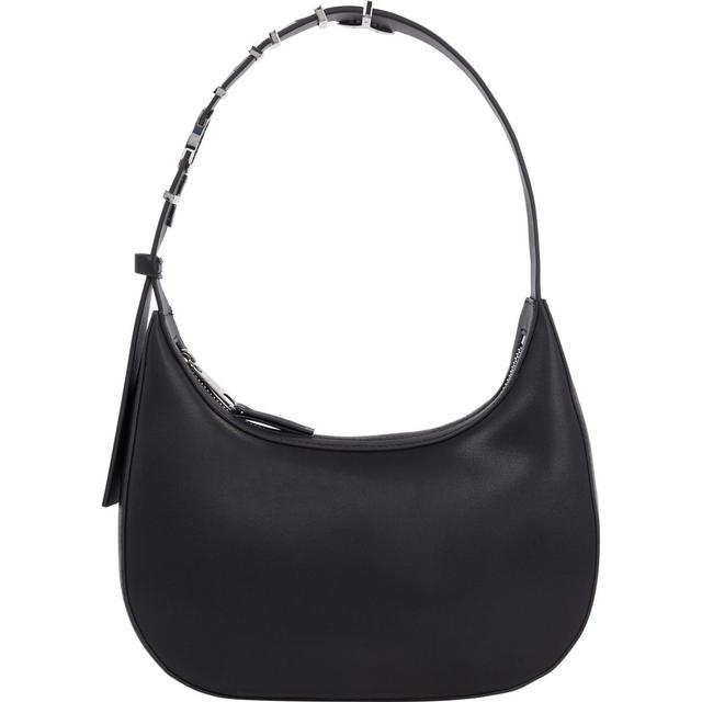 Rankinė per petį moterims, Juoda, Bold shoulder bag