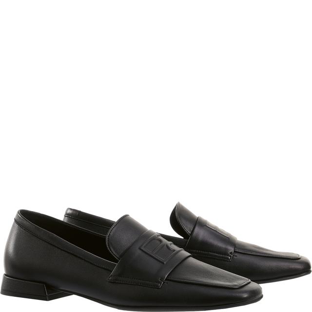 Loaferiai moterims, Juoda, Sue loafers