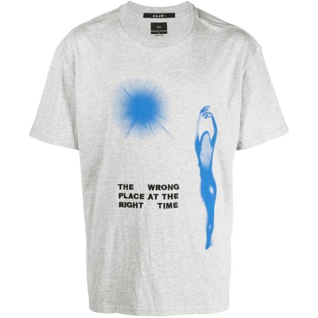 Marškinėliai trump. rankovėmis vyrams, Pilka, Right time biggie tee