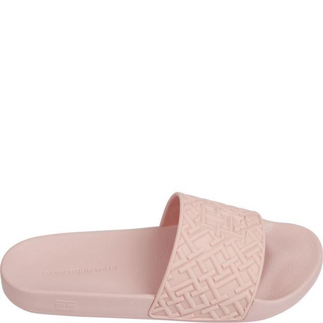 Šlepetės moterims, Rožinė, Monogram pool slide