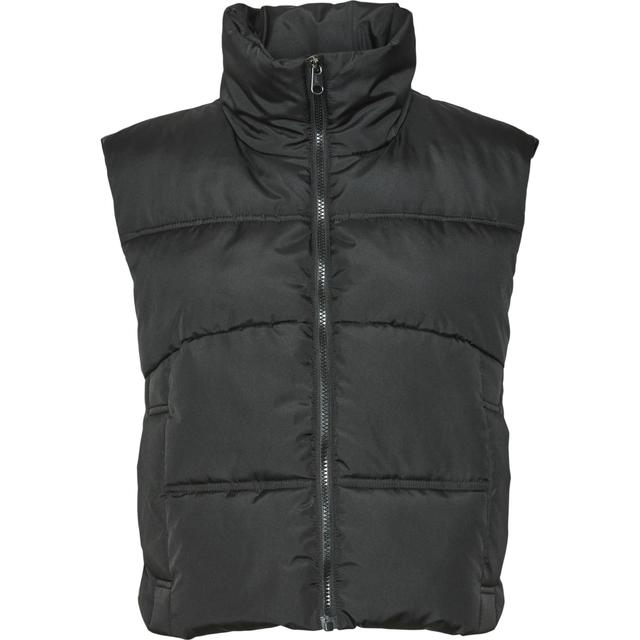 Pūkinė liemenė moterims, Juoda, Klea short waistcoat