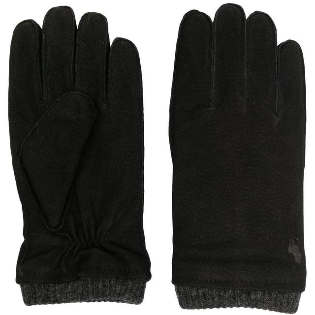 Pirštuotos pirštinės vyrams, Juoda, Leather gloves