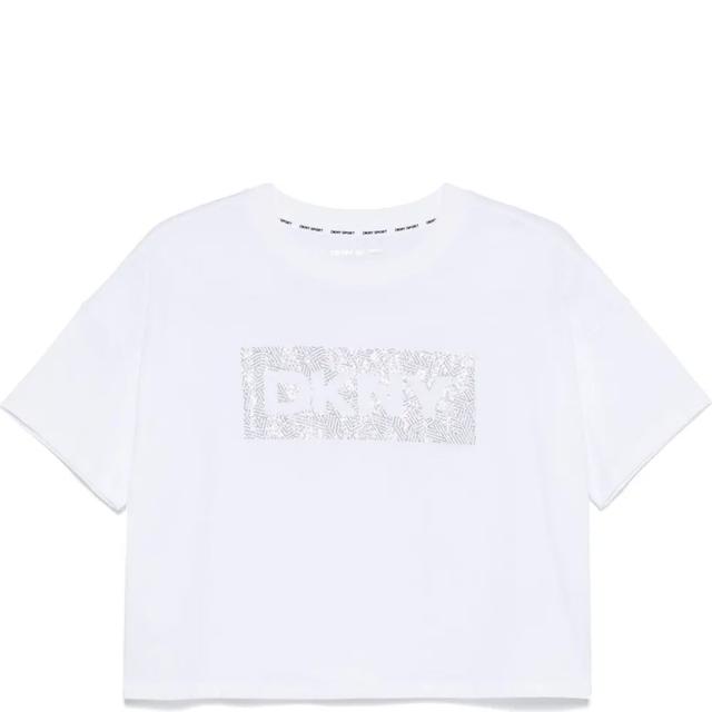 Marškinėliai trump. rankovėmis moterims, Balta, Rhstn lg crp ss tee