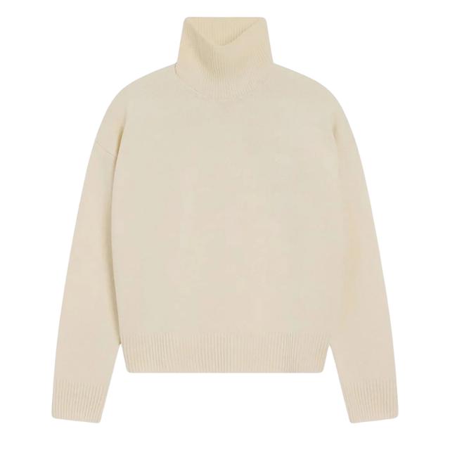 Megztinis, Smėlio, Funnel neck sweater
