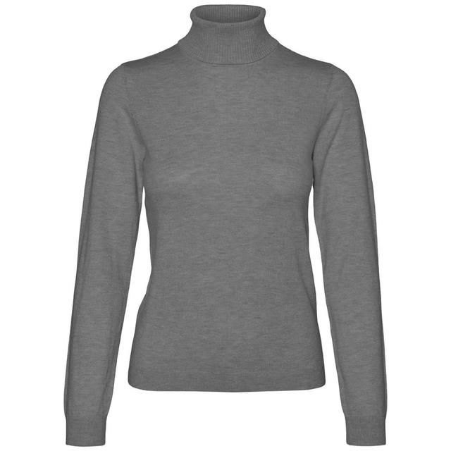 Megztinis su kaklu moterims, Gray, Iris rollneck