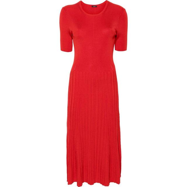 Maxi suknelė moterims, Raudona, Dress satiny rib