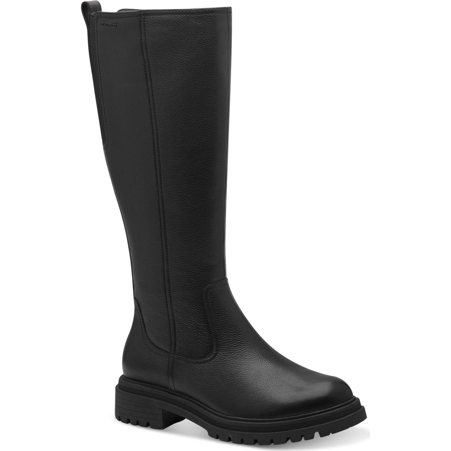 Auliniai moterims, Juoda, Long boot flat